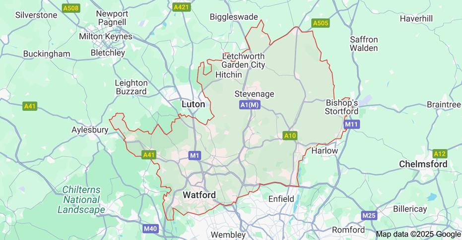 herts map